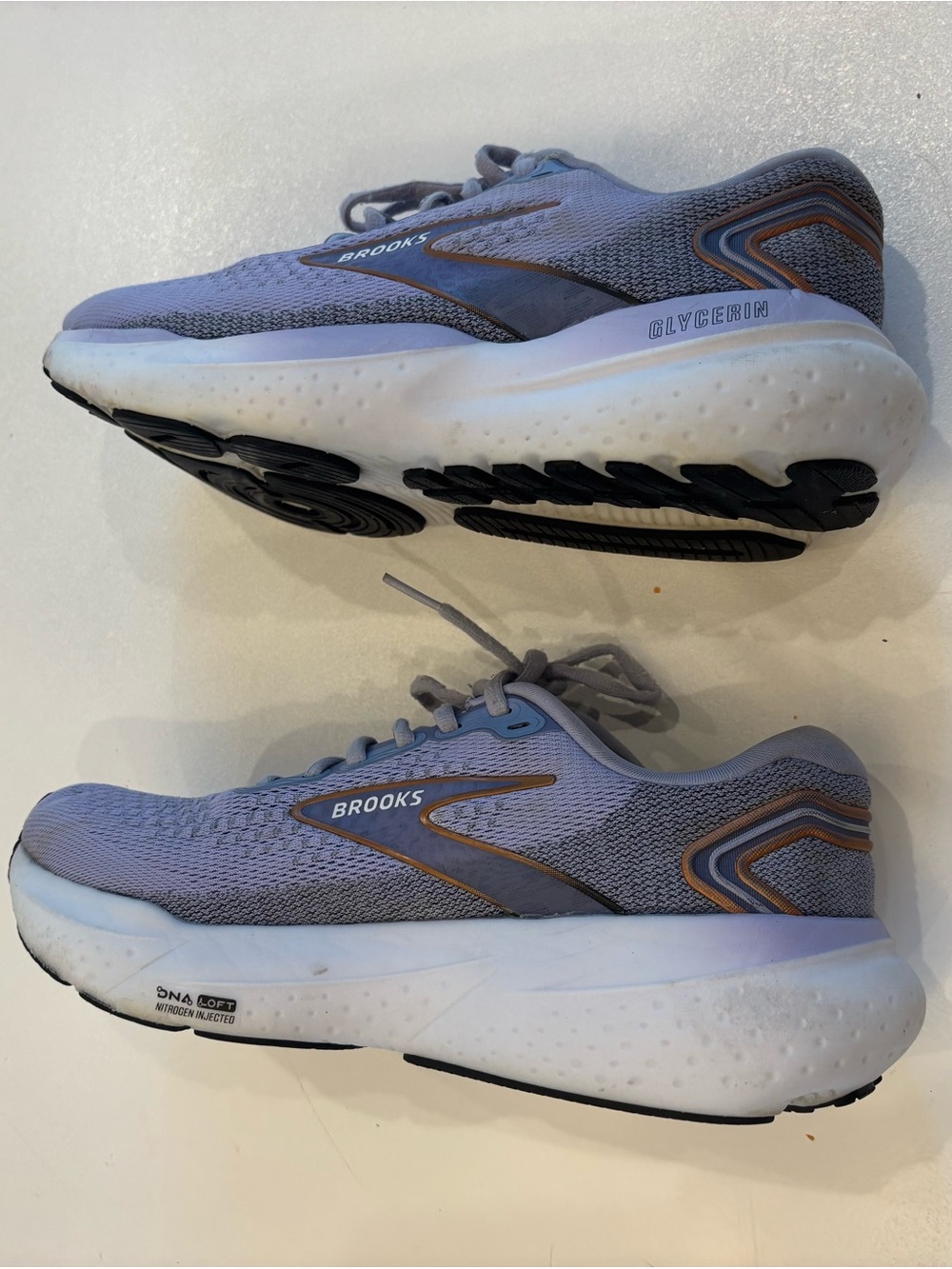 Brooks Glycerin 21 Light Purple and Gray Women's Running Shoes size 9.5 - Picture 10 of 11